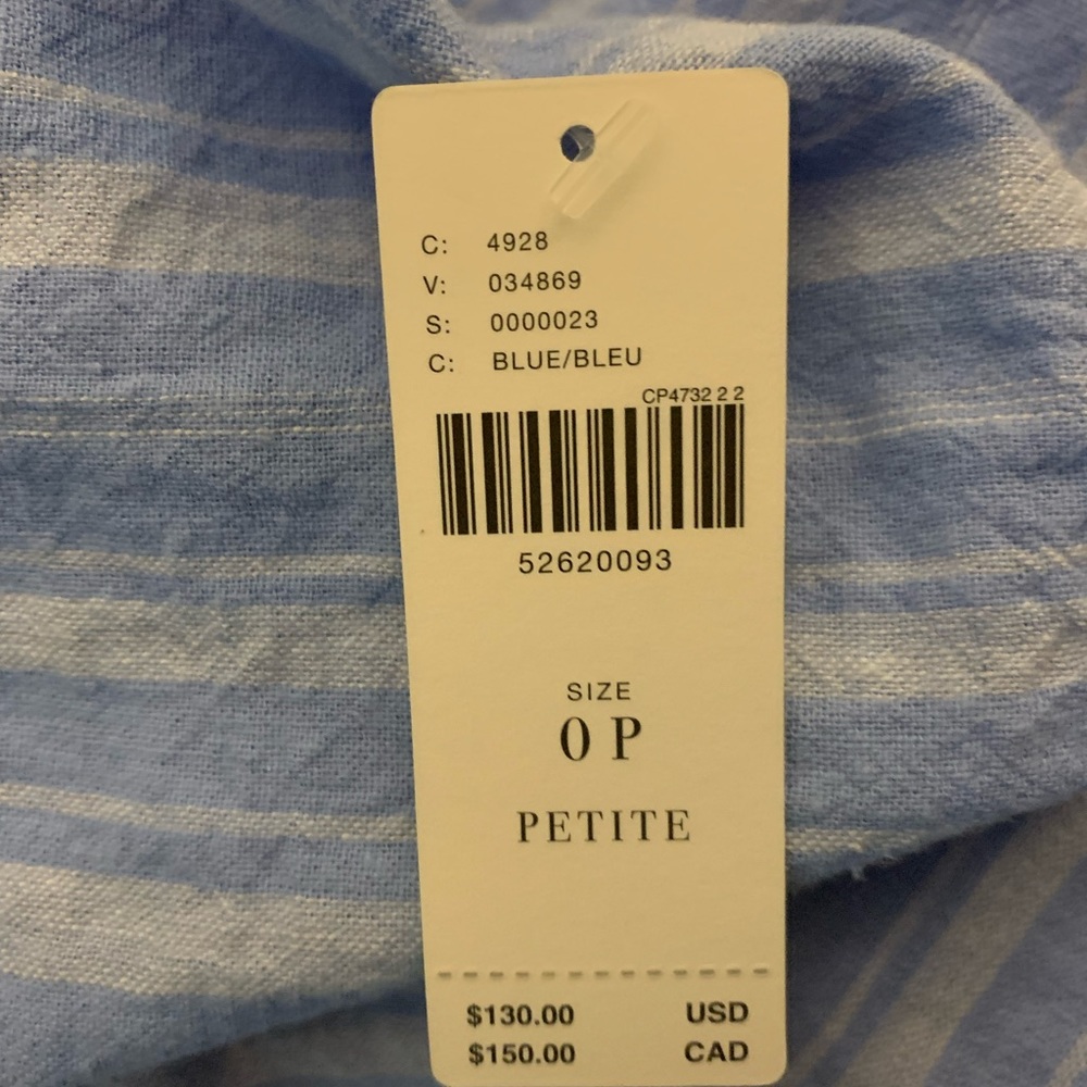 Anthropologie Cape May Bow Back Linen Mini Dress - Picture 5 of 8
